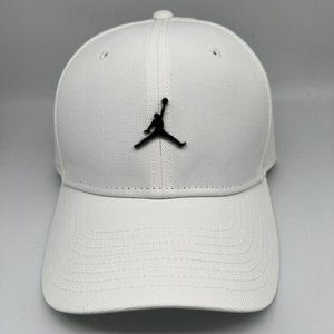 Air Jordan Classic 99 Metal Jumpman Hat‎ Strapback Cap White Men